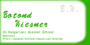 botond wiesner business card